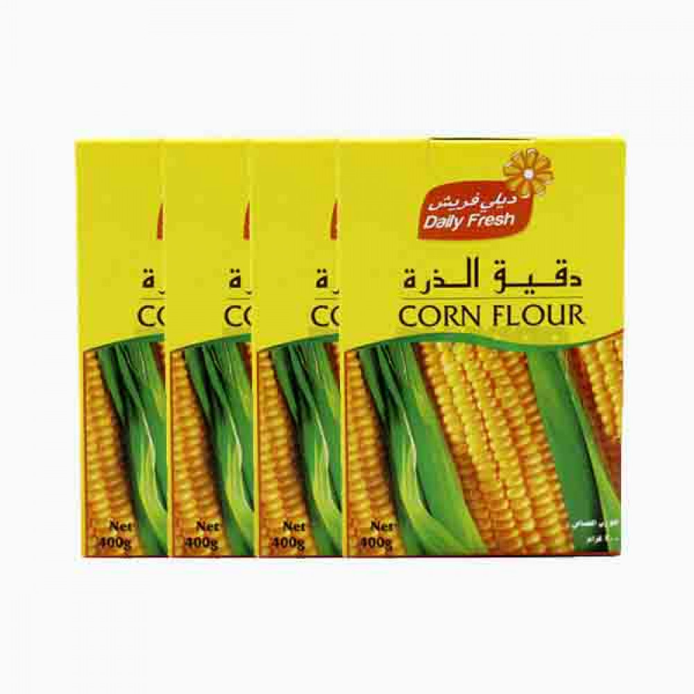 DAILY FRESH CORN FLOUR 4X400 GM مطحون ذرة دايلي فريش 4×400جرام