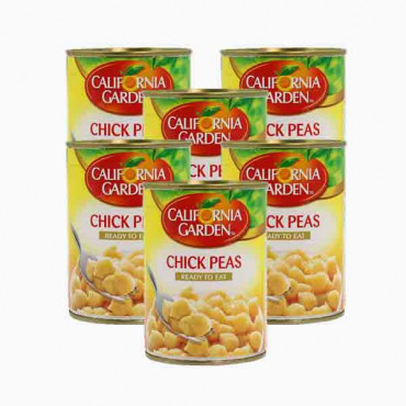 CALIFORNIA GARDEN CHICK PEAS 6X400GM @10 %OFF حمص مسلوق كالفورنيا 6×400جرام