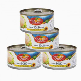 C/GARDEN W/M TUNA IN OIL 4X185GM SPL PRICE لحم تونا ابيض في زيت ح/ك 4×185جرام