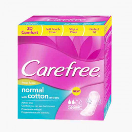 CAREFREE FRESH 58'S كيرفري فوط صحية بريثابل فرش58 حبة