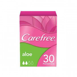 CAREFREE ALOE S/WRAPPED 30'S كيرفري فوط صحية يومية 30 حبة