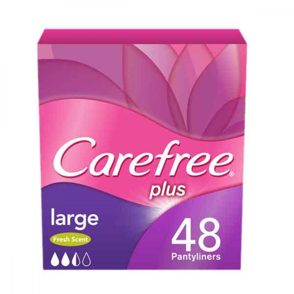 CAREFREE LARGE FRESH 48'S كيرفري فريش فوط صحية يومية -اكبر 48 حبة 