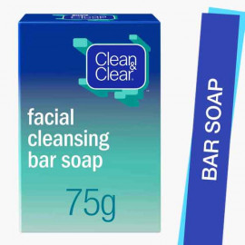 CLEAN & CLEAR F/CLEANSING BAR 75GM جونسون اند جونسون صابون كلير اند كلير75 غم