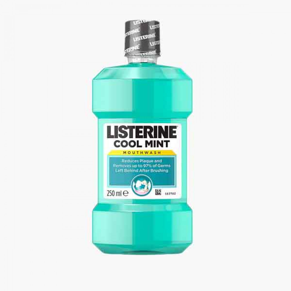 LISTERINE COOL MINT 250 ML لسترين غسول الفم البارد بالنعناع 250 مل