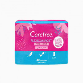 CAREFREE FLEXI COMFORT FRESH 40S كير فري فوط يومية فليكسي كومفورت فريش 40 حبة