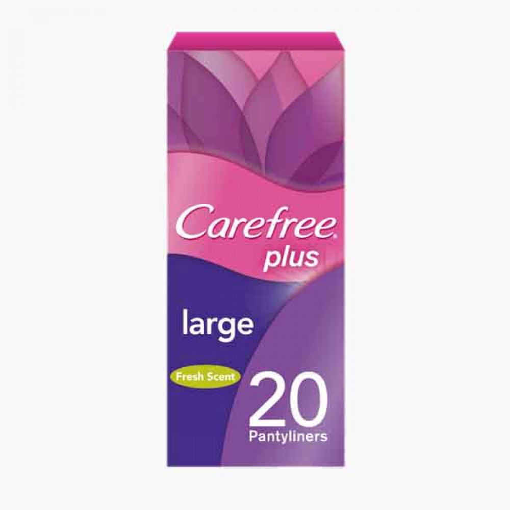 CAREFREE LARGE FRESH 20'S كيرفري فوط صحية المنعشة 20 حبة /كبير 