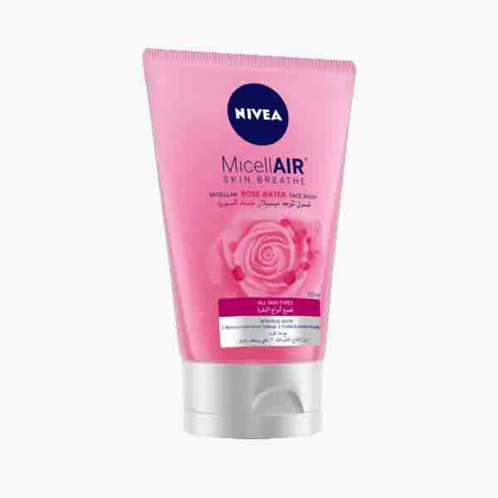 NIVEA MICELLAR ROSE WATER FACE WASH 150ML غسول الوجه بماء الورد 150ملي