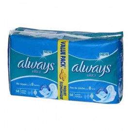 ALWAYS ULTRA FRESH SUP+ 14 اولويز فوط صحية الترا ثين المنعشة 14 حبة