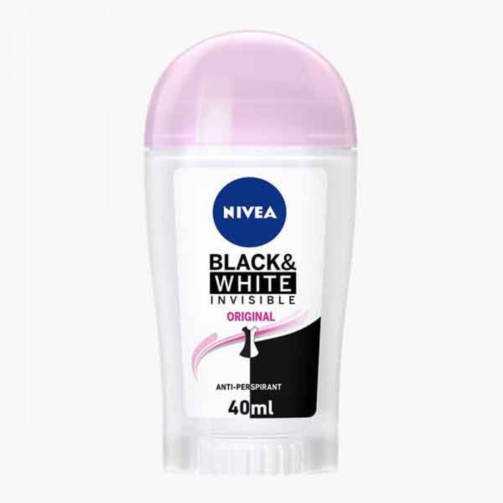 NIVEA DEO STICK B/W WOMEN 40ML مزيل رائحة العرق للسيدات 40ملي