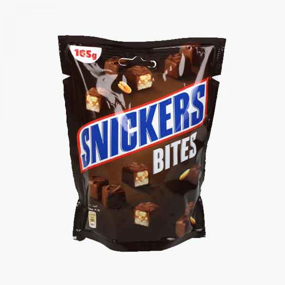 SNICKERS BITES 165GM شوكولاتة سنيكرز 165 غم 