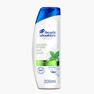 HEAD &SHOULDER SHMP REFRESHING MENTHOL 200ML شامبو بالنعاع المنعش 200ملي