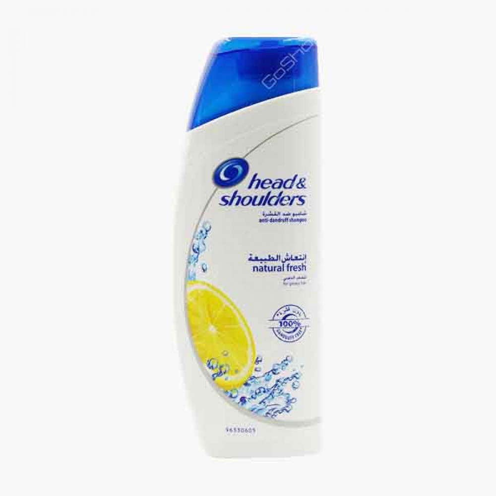 HEAD & SHOULDER SHAMPOO NATURAL FRESH 200ML شامبو انتعاش الليمون 200ملي