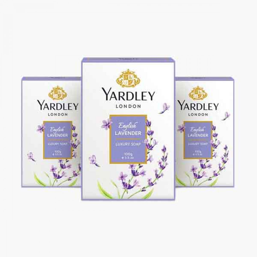 YARDLEY SOAP LAVENDER 3X100GM ياردلي صابون لافندر 3*100جرام