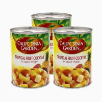 C/GARDEN TR/FRUIT COCKTAIL 3X565GM@10%OFF فواكه اس..