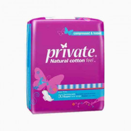 SANITA NAPKINS PVT TRI-FOLD MAXI SUPER 30'S برايفت فوط صحية ماكسي 30 حبة