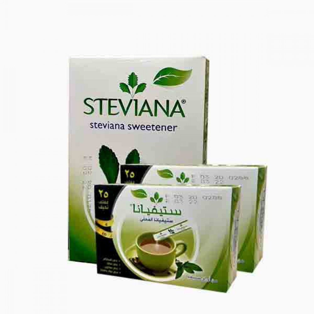 STEVIANA SWEETENER 125GM+2X25X37.5GM VALUE PACK ستيفانا 125جرام+2*25*37.5 جرام