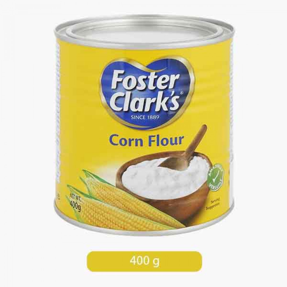 FOSTER CLARK CORN FLOUR 400GM TIN دقيق الذرة فوستر كلارك400جرام