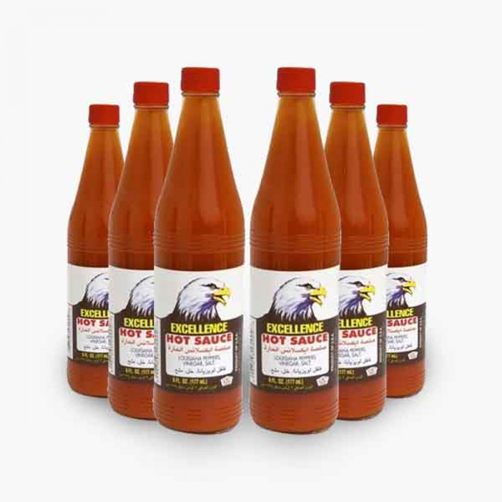 EXCELLENCE HOT SAUCE 4X6 OZ شطة اكسلانس الحارة 4*6