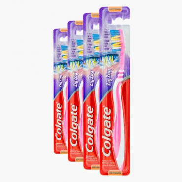 COLGATE T/BRUSH ZIGZAG FLEXIBLE MED 2+1FREE 0