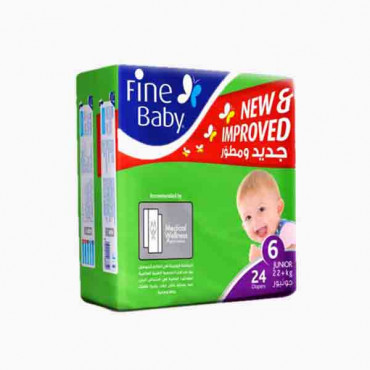 FINE BABY-JUNIOR (ECONOMY) SIZE6, 22+KG'24PCS 0