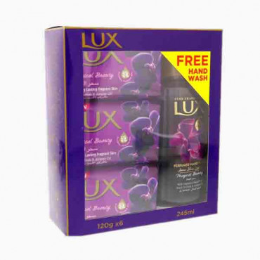 LUX PW BAR MAGICAL BEAUTY 6X120GM+HW FREE 0