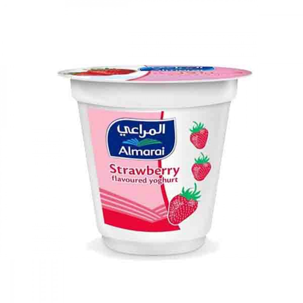 ALMARAI MAHER SET STRAWBERRY YOUGHURT 100G زبادي فراولة المراعي 