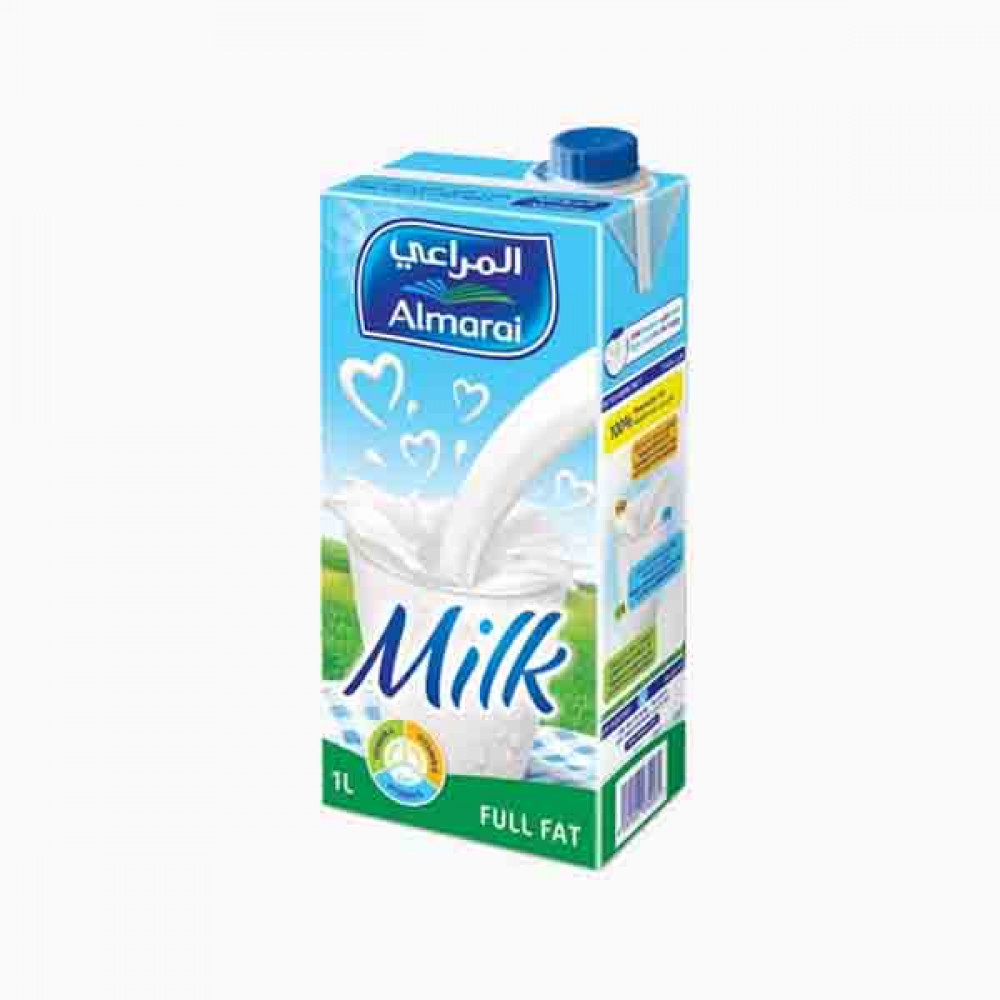 ALMARAI UHT MILK FF W/VITAMIN 1LTR حليب فيتامين المراعي 1لتر