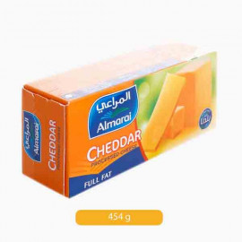 ALMARAI CHEDDAR CHEESE BLOCK FF 454 GM جبنة شيدر المراعي 454جرام