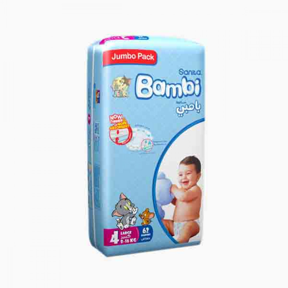 SANITA BAMBI L DIAPER JUMBO 62S 0