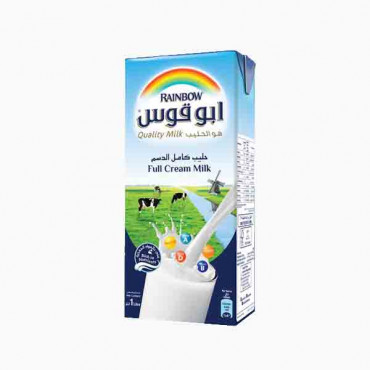 RAINBOW FULL CREAM RTD MILK 1 LTR حليب كامل الدسم ابوقوس1لتر