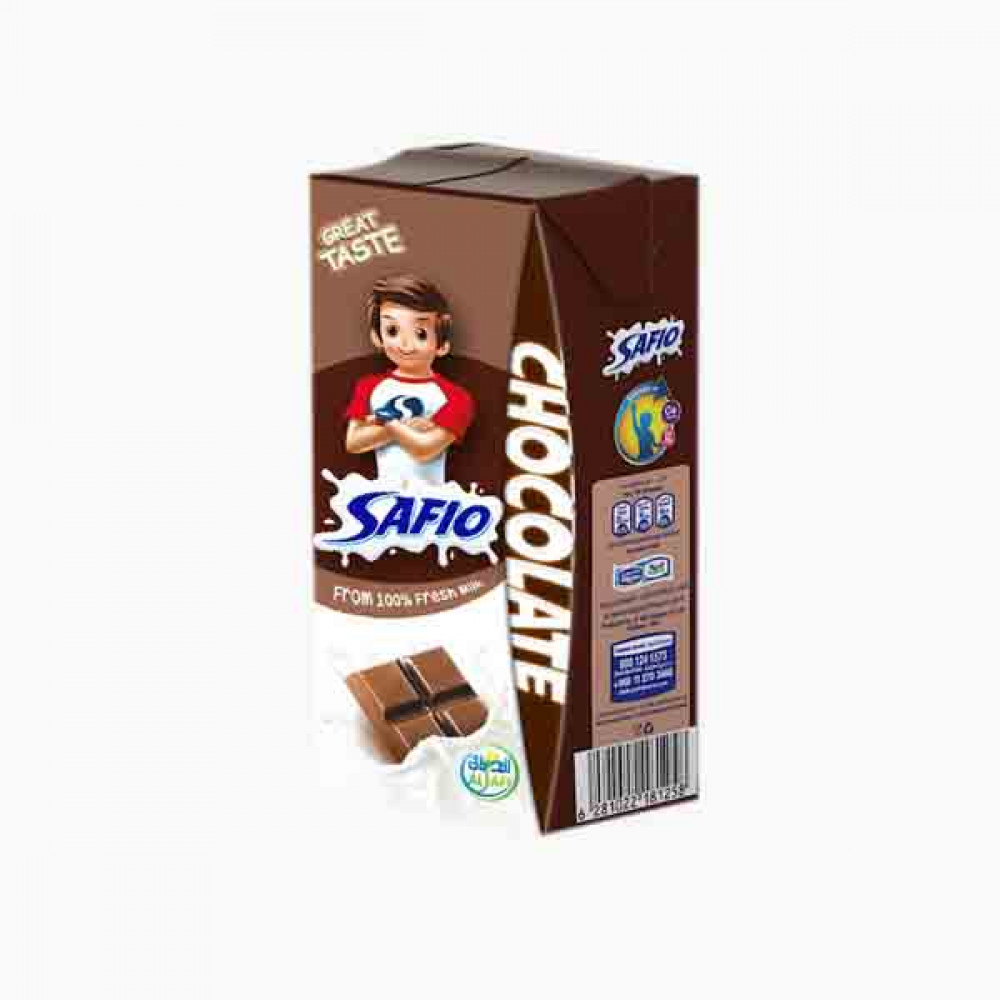 SAFIO UHT MINI CHOCOLATE MILK 125ML حليب شوكلاته سافيو 125مل