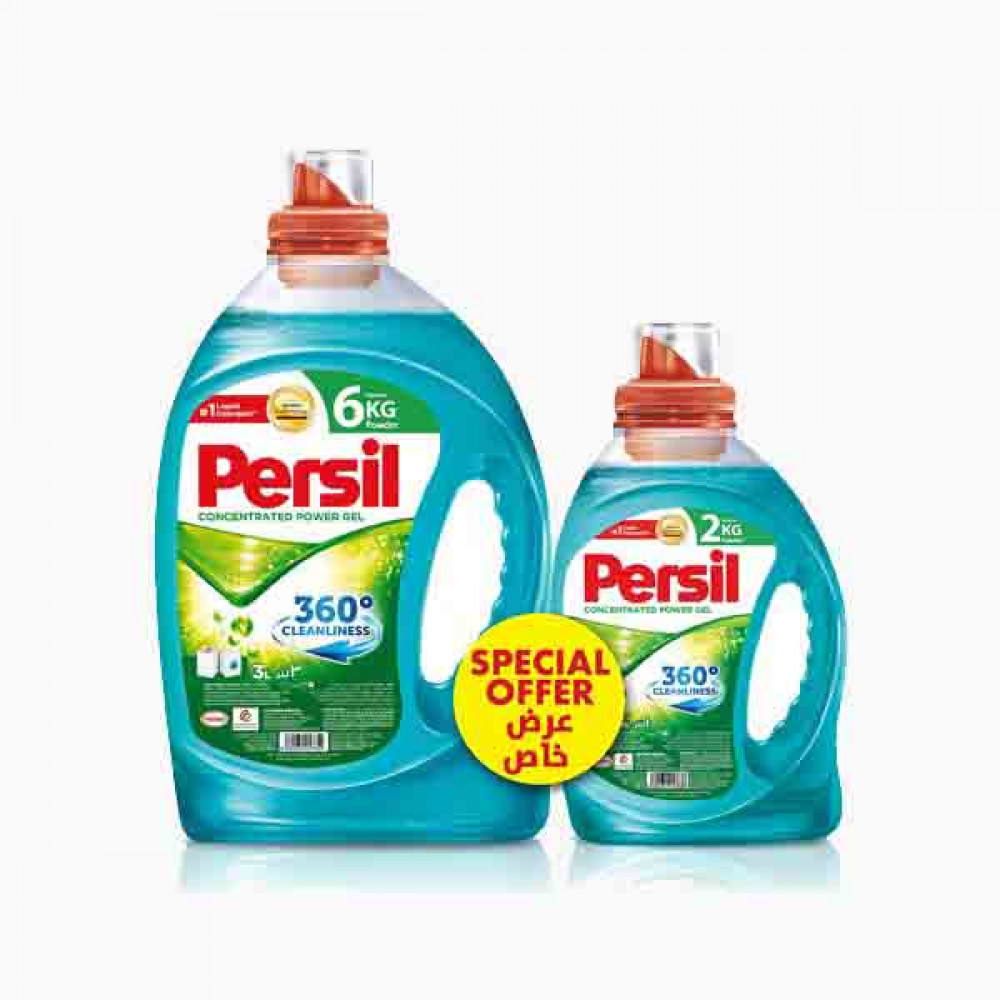 PERSIL GEL 3 LTR + 2 LTR FREE 0