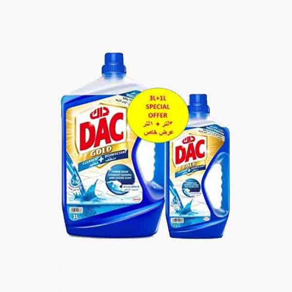 DAC DISINFECTANT GOLD OUD 3LTR+1LTR 0