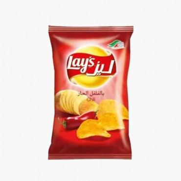 LAYS CHIPS CHILLI 185 GM شيبس فلفل ليز 185جرام