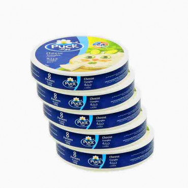 PUCK TRIANGLES CHEESE 4+1X120GM جبنة بوك 4+1×120جرام