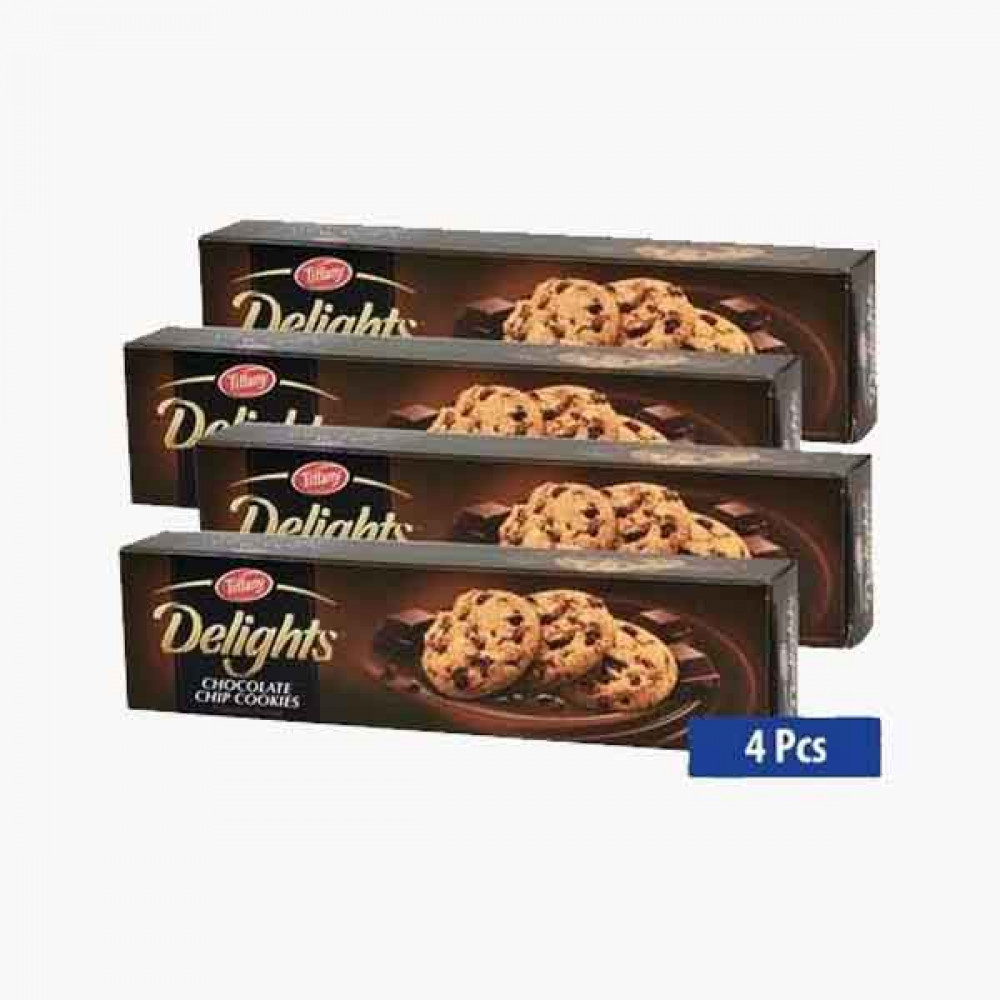 TIFFANY DELIGHT CHOCO CHIPS 4X100 GM شوكو ديليت تيفاني4×100جرام