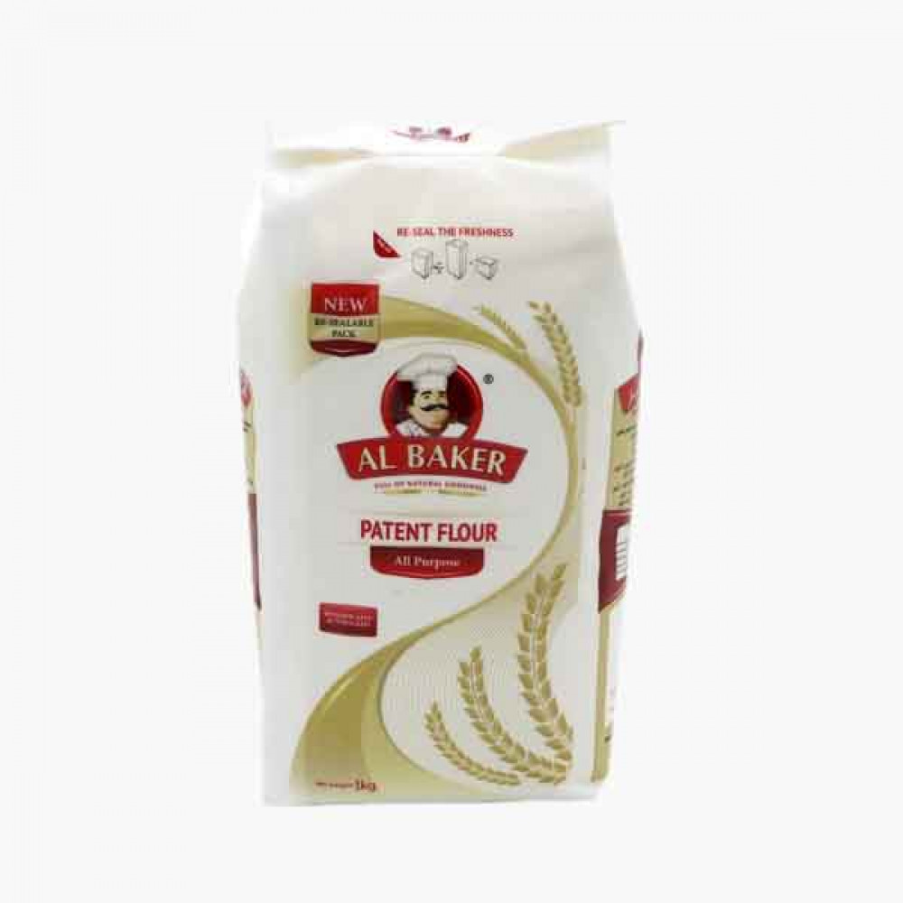 AL BAKER PATENT FLOUR 1KG مسحوق البيكر1كجم