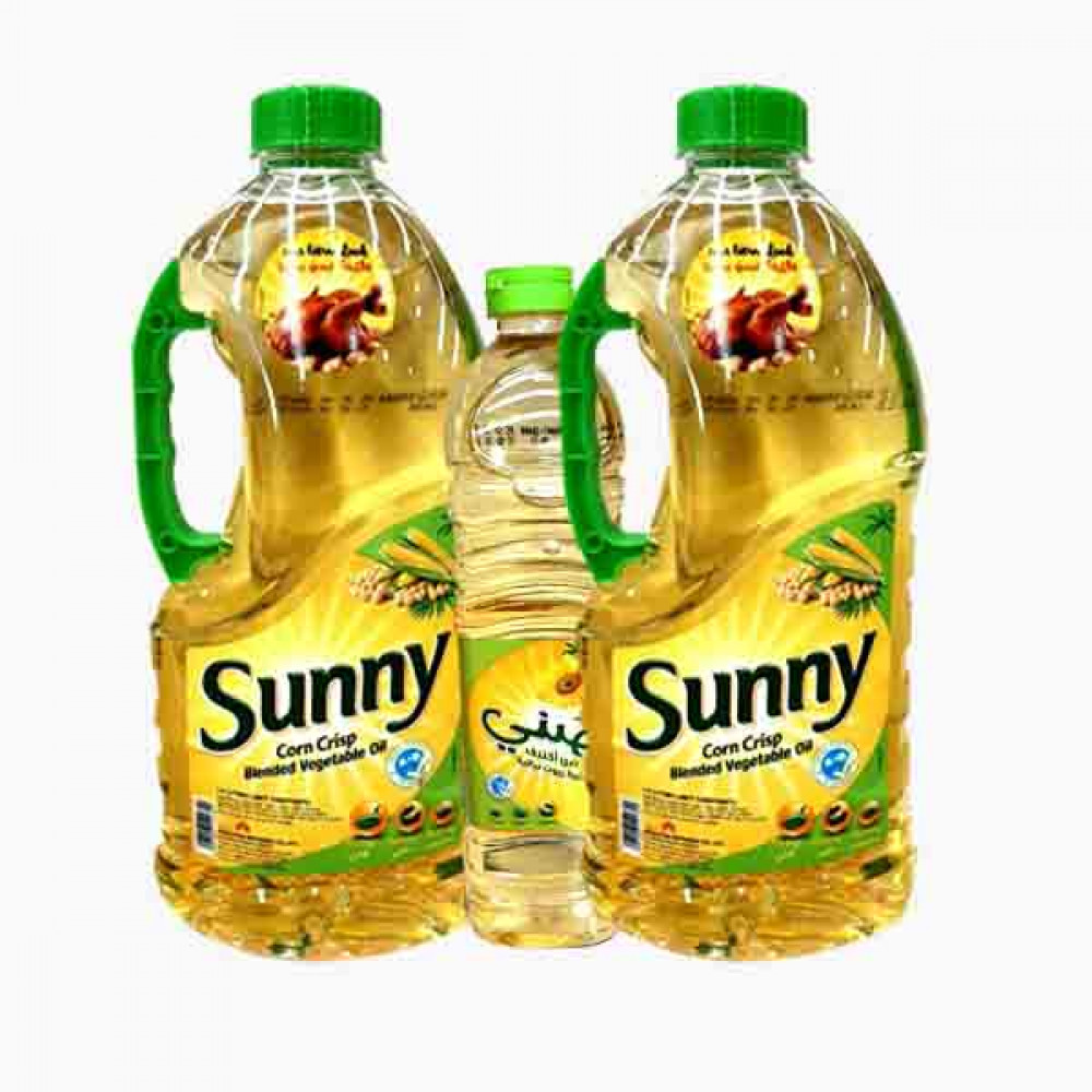 SUNNY BLENDED OIL CORN BLEND 2X1.8LTR+750ML PROMO زيت ذرة صني 2×1.8لتر+750مل