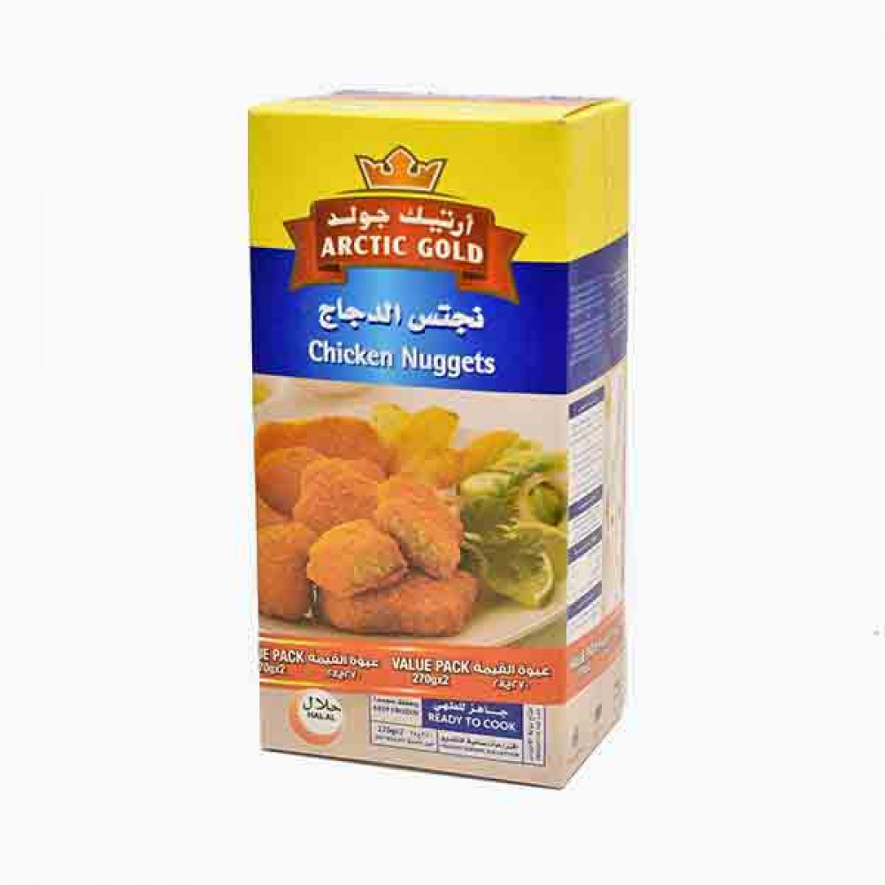 ARCTIC GOLD CHICKEN NUGGETS 2X270GM ناجتس دجاج ارتيك جولد2×270جرام