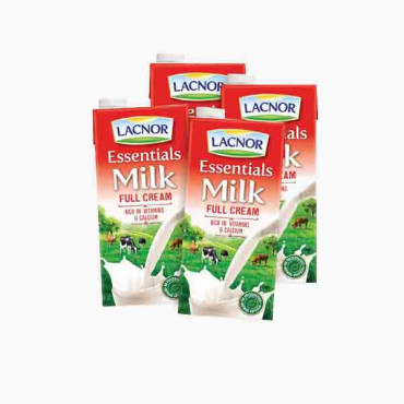 LACNOR HALF CREAM MILK 4X1LTR حليب كريم قليل لاكنور 4×1لتر