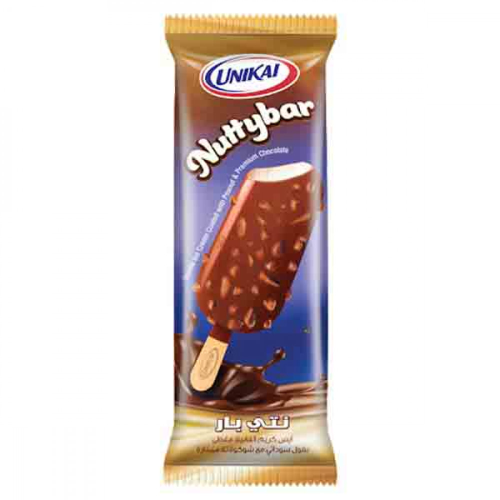 UNIKAI NUTTY BAR WITH STICK ايس كريم نوتي بار يونيكاي 