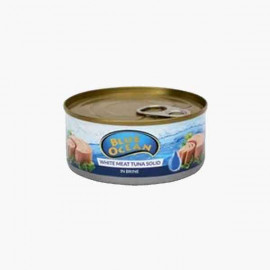 BLUE OCEAN TUNA FISH SOLID SPRING WATER 160 GM سمك تونا في الماء النبغ بلو اوشين160جرام