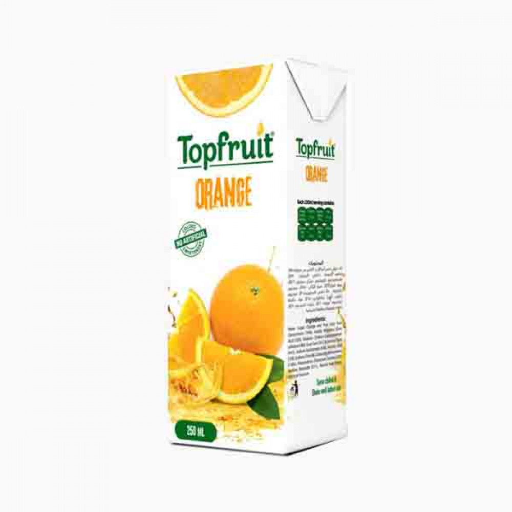 TOP FRUIT ORANGE JUICE DRINK 250ML عصير توب فروت - البرتقال 250 مل 