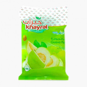 KHAYRAT FROZEN GUAVA PULP 1 KG جوافة الب مجمد خيرات 1كجم