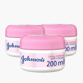 J&J SOFT CREAM 200ML 2+1 FREE مرطب 200ملي 3حبة