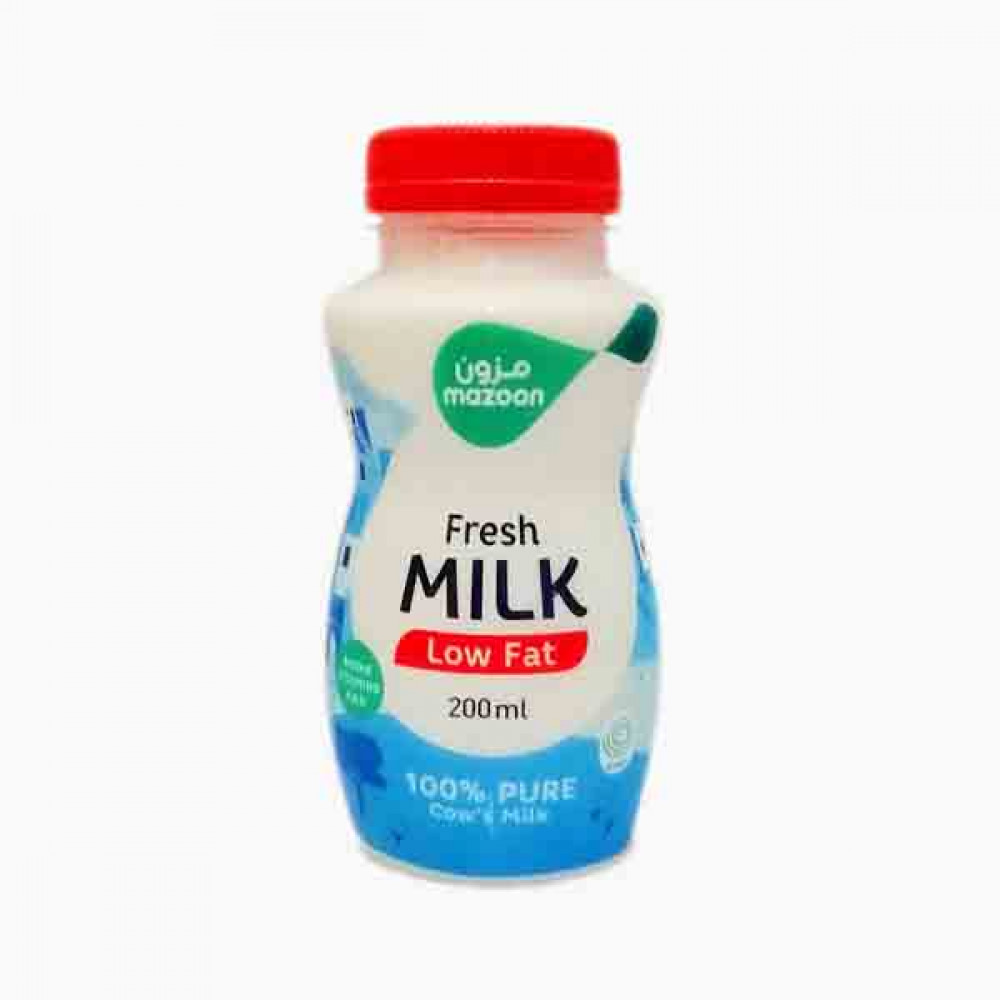 MAZOON MILK LOW FAT 200ML حليب مزون قليل  الدسم  200 ملم