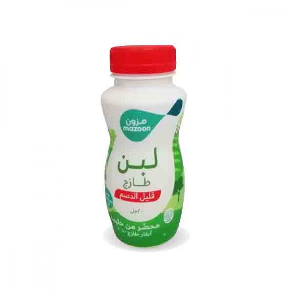 MAZOON FRESH LABAN LOW FAT 200 ML لبن طازج  مزون قليل  الدسم   200 ملم