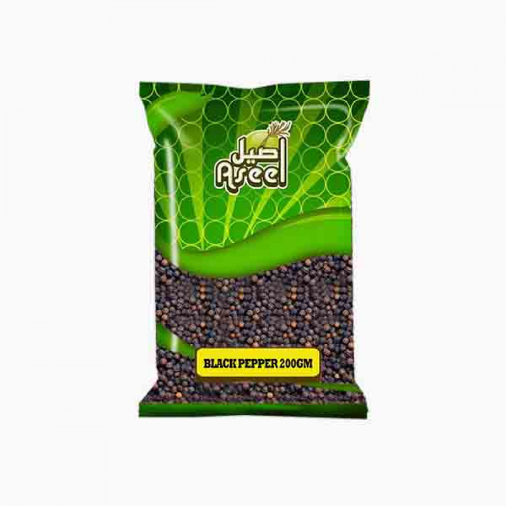 ASEEL BLACK PEPPER 200GM فلفل اسود اصيل 200جرام