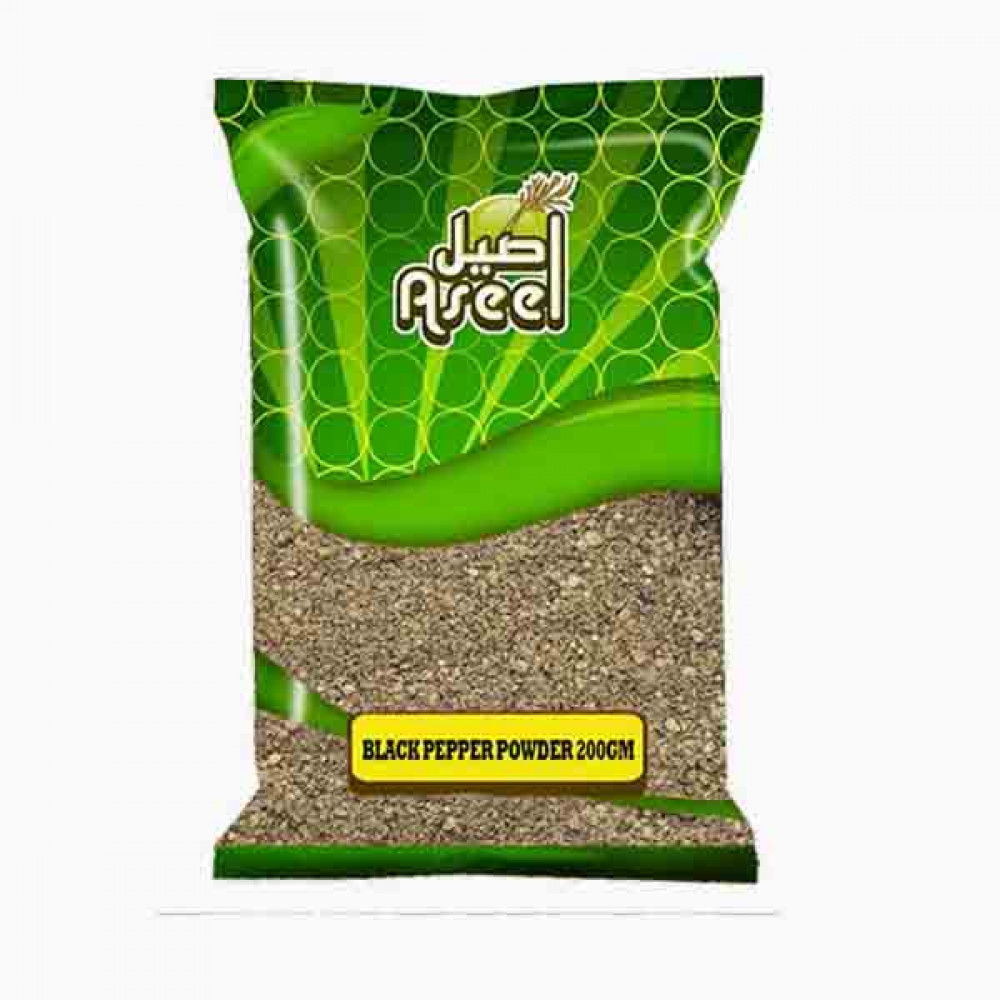 ASEEL BLACK PEPPER POWDER 200GM فلفل اسود مطحون اصيل 200جرام