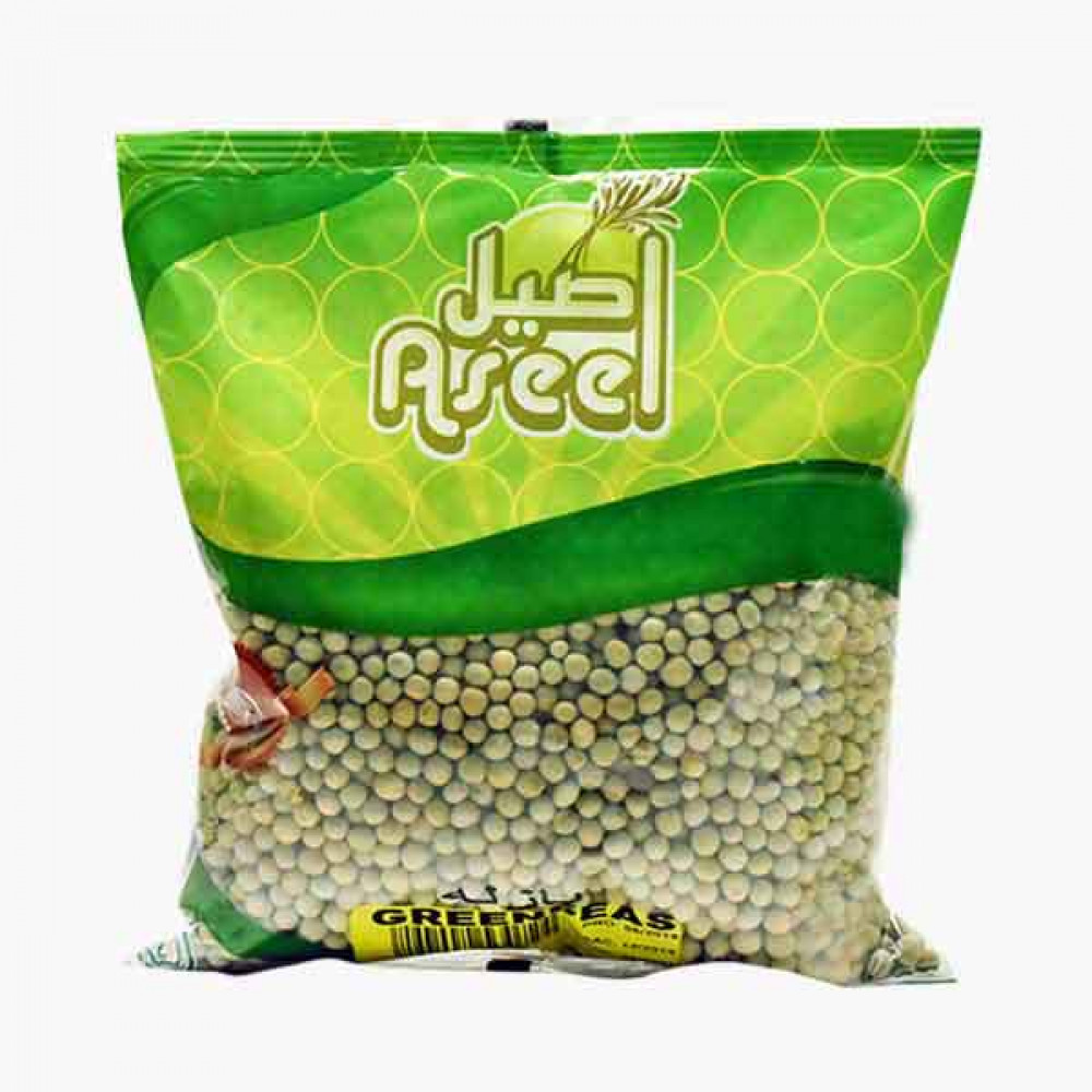 ASEEL GREEN PEAS 500GM بازيلاء خضراء اصيل 500جرام